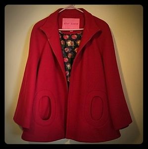Betsey Johnson Oval Pocket Coat